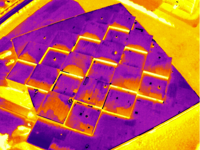 Inspection thermographique toiture thermique