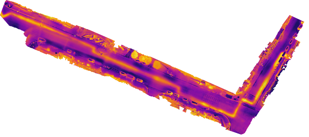 Réalisation d’orthophotographies de réseaux de chaleur
